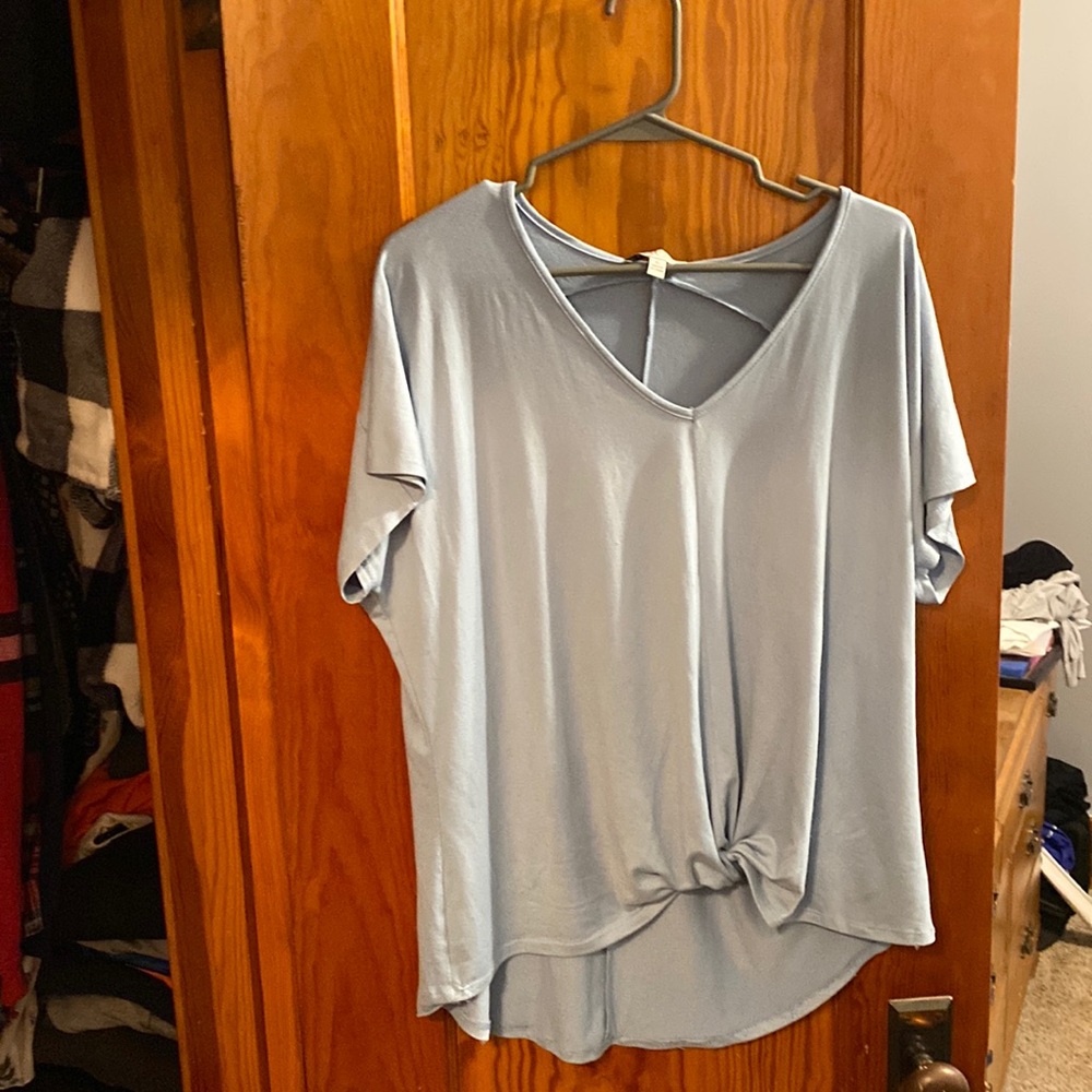 Soft, baby blue color
